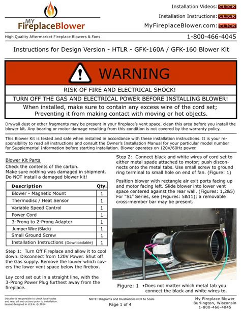 junction box blower installation instructions|gfk 160a blower instructions.